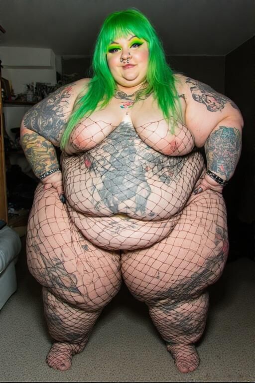 KI -Kreationen (ich habe ein wenig geholfen) BBW Punks und Piercings