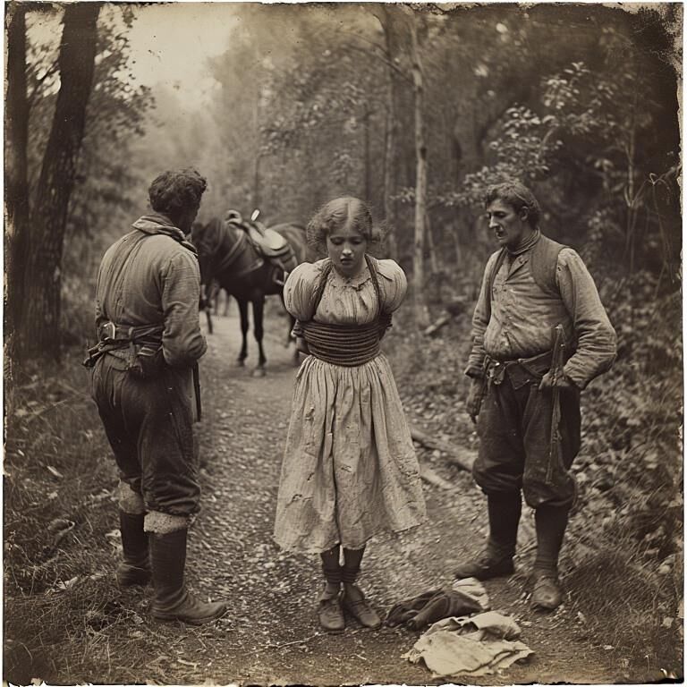 Frauen als Beute von Räubern