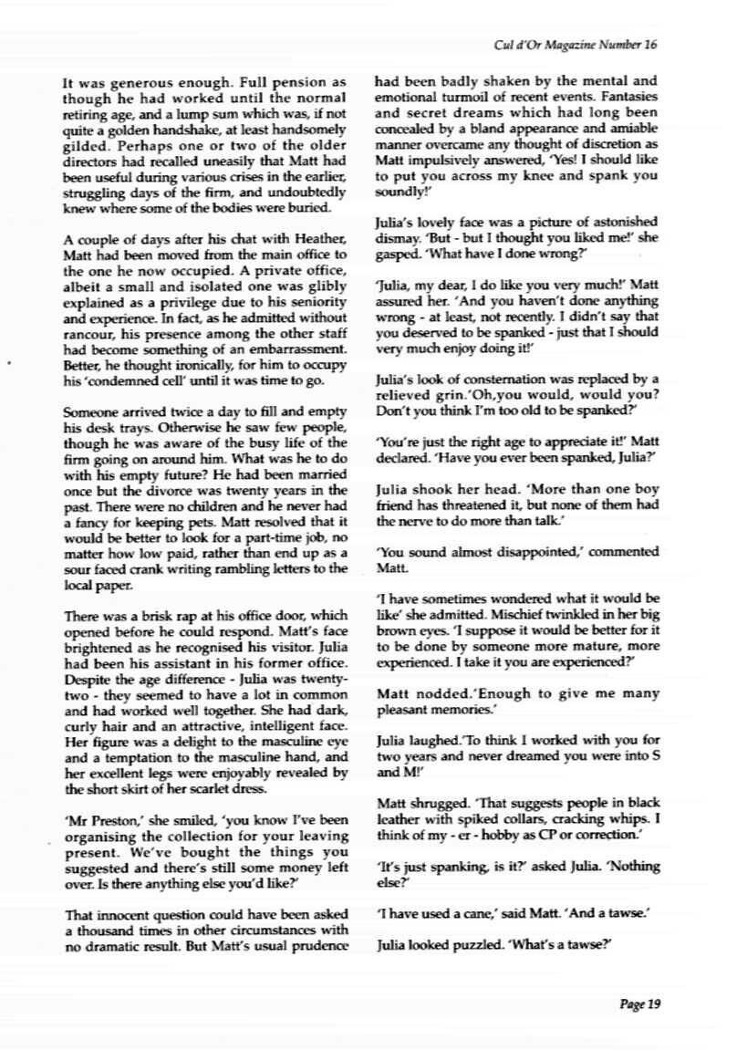 Spalking retro del problema de la culpa (historias de texto)