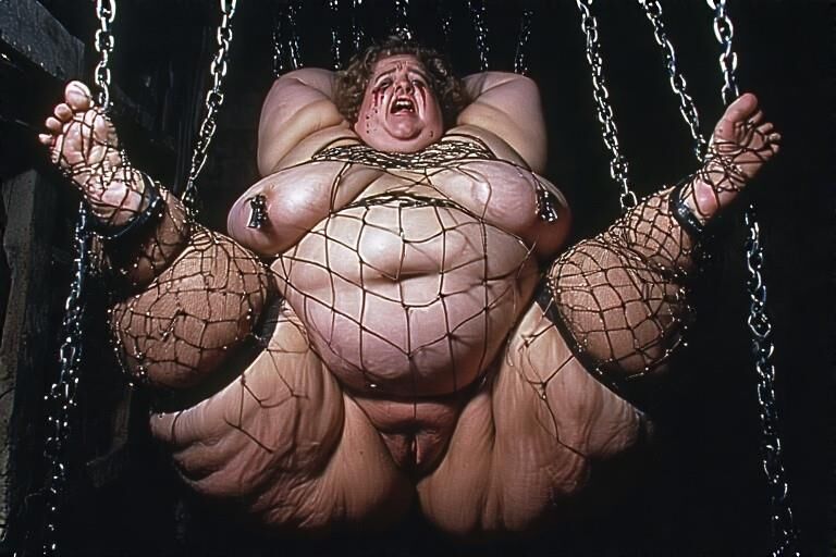 AI creations (I helped a little) BBW bound 
