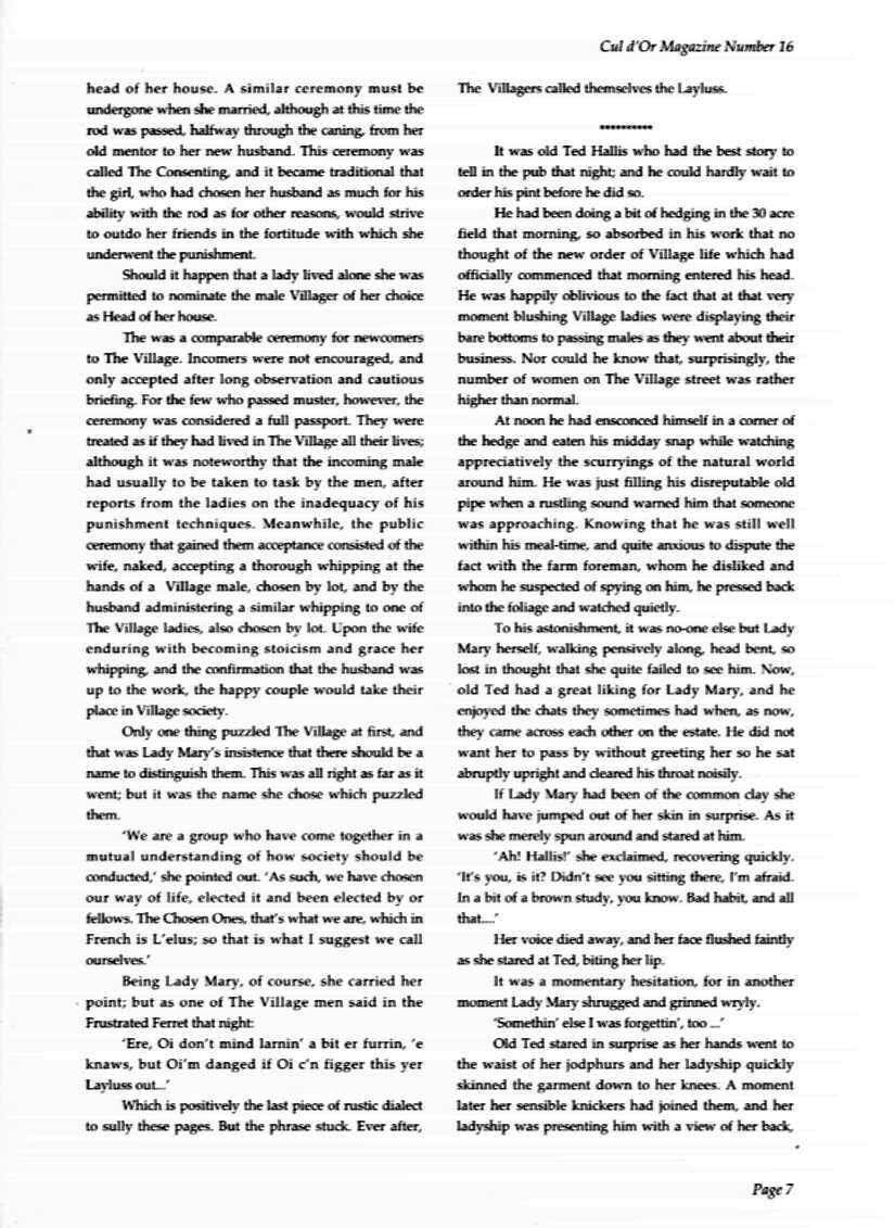 Spalking retro del problema de la culpa (historias de texto)