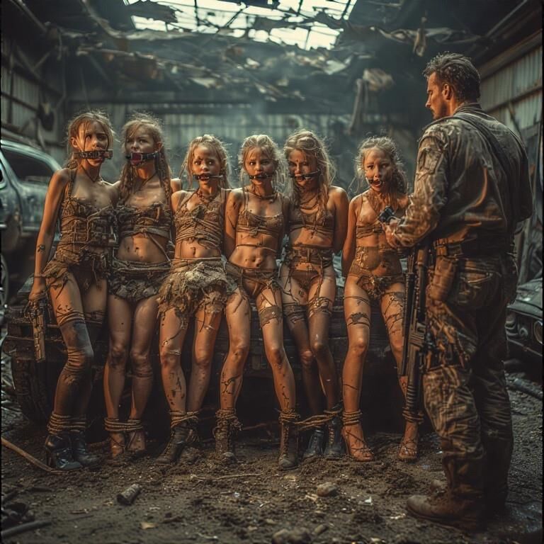 Sklavenmädchen nach der Apokalypse