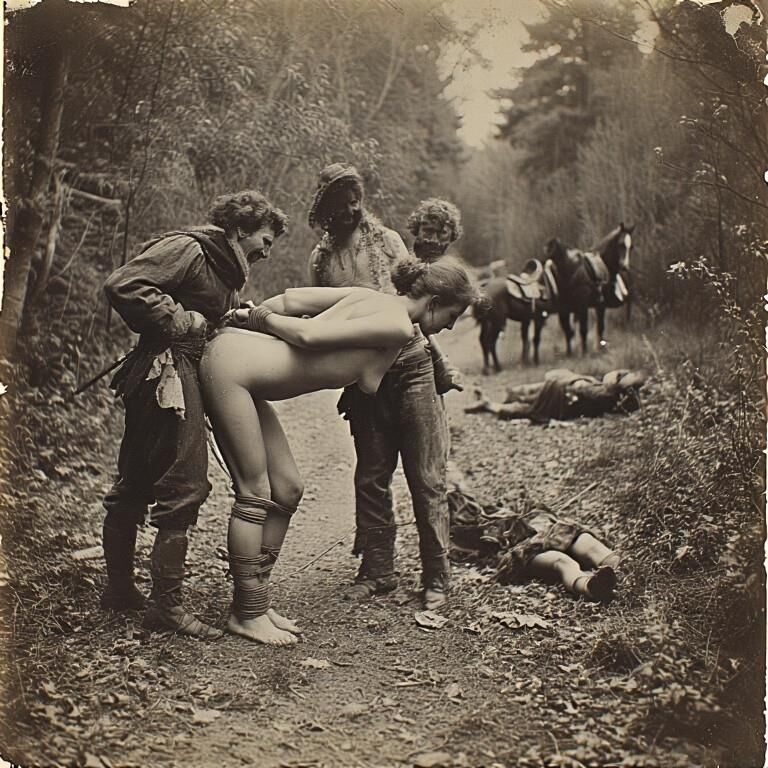 Frauen als Beute von Räubern