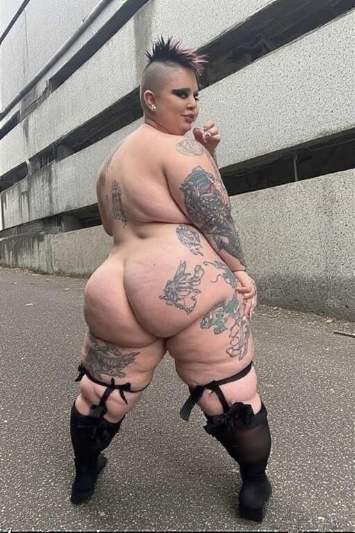 KI -Kreationen (ich habe ein wenig geholfen) BBW Punks und Piercings