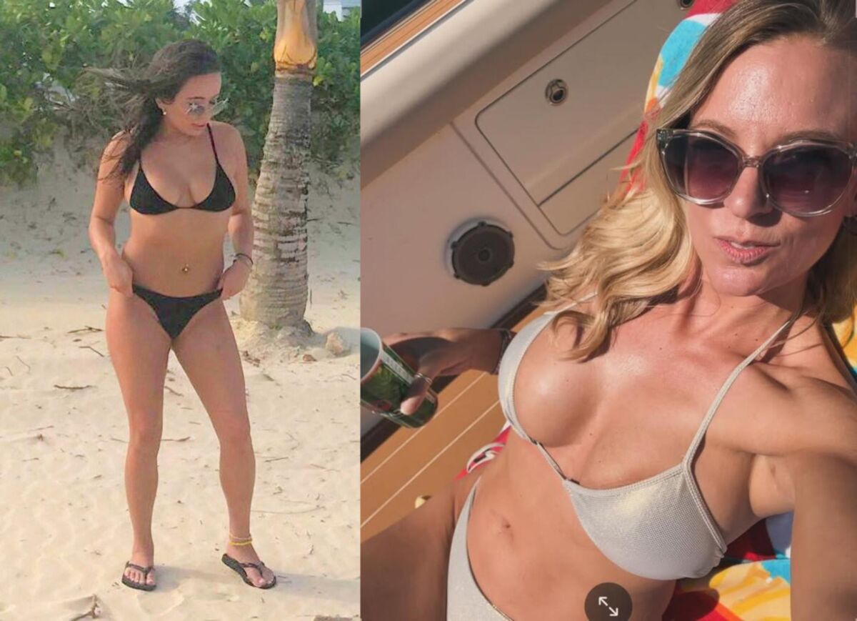 Jessie Thong Teen vs Nicole Blonde Milf Bikinis
