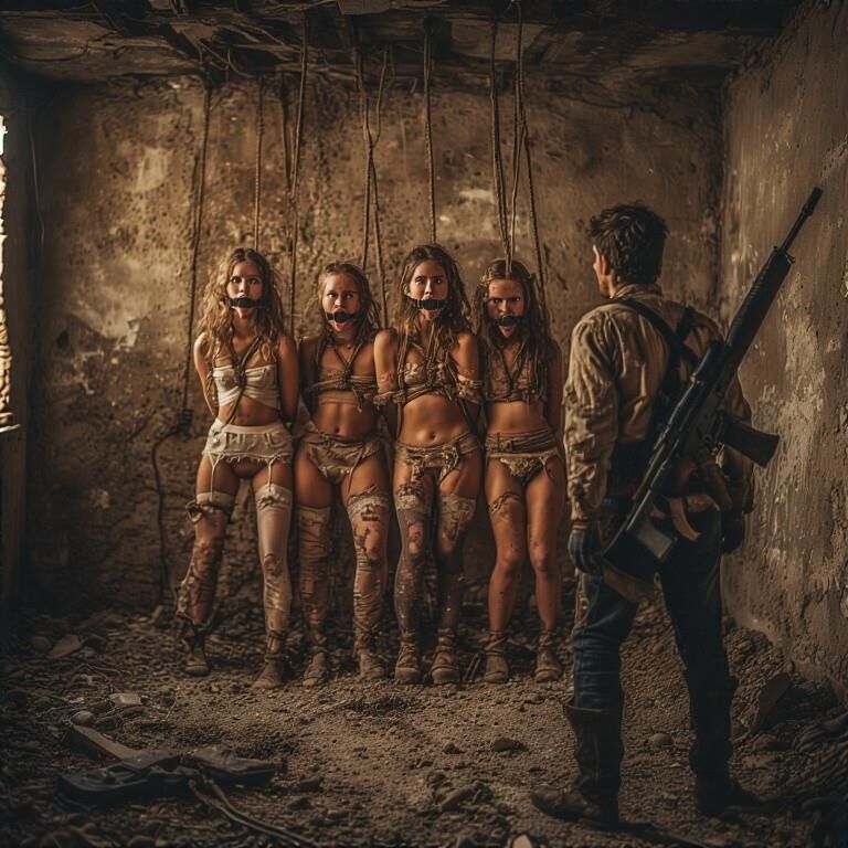Sklavenmädchen nach der Apokalypse