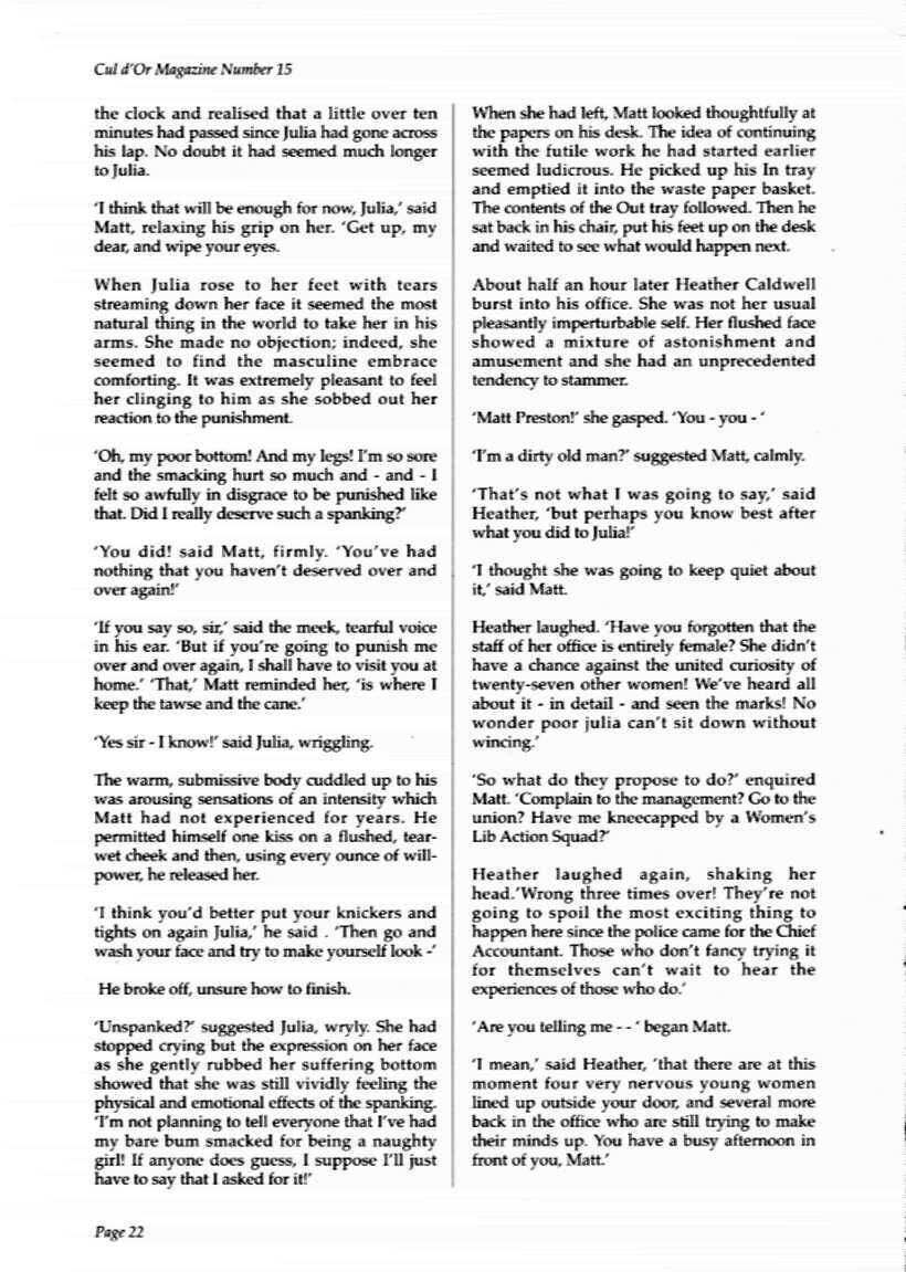 Spalking retro del problema de la culpa (historias de texto)