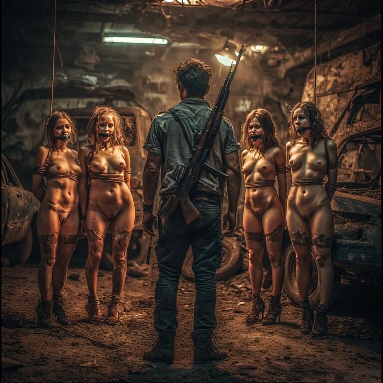 Sklavenmädchen nach der Apokalypse