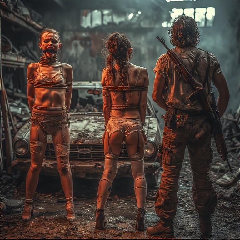 Sklavenmädchen nach der Apokalypse