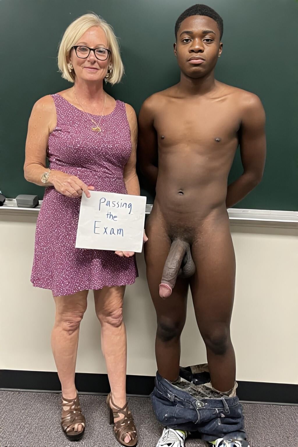 Young BBC passing the exam