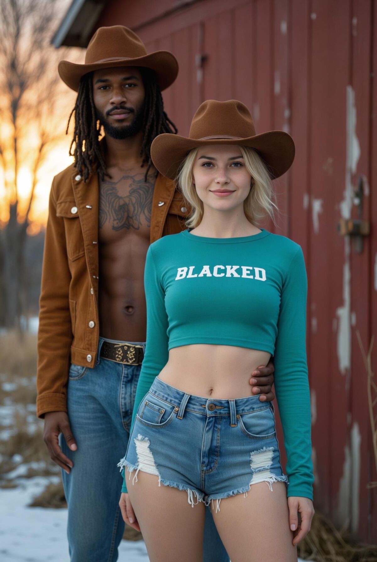 Interracial Couples wearing Blacked Summer Collection