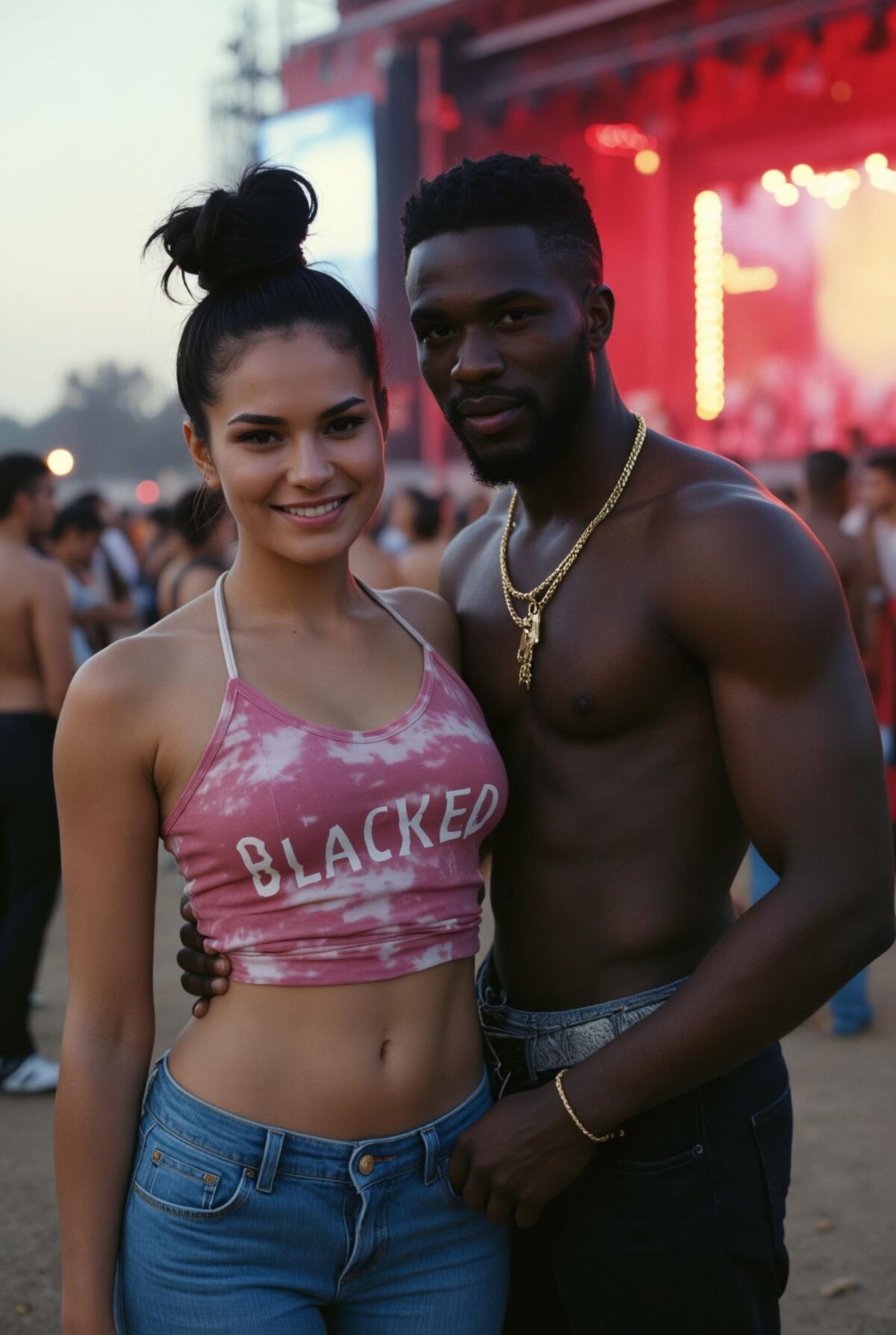 Interracial Couples wearing Blacked Summer Collection
