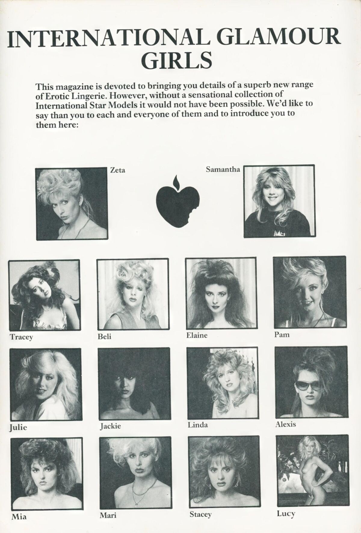 Problème international des filles glamour