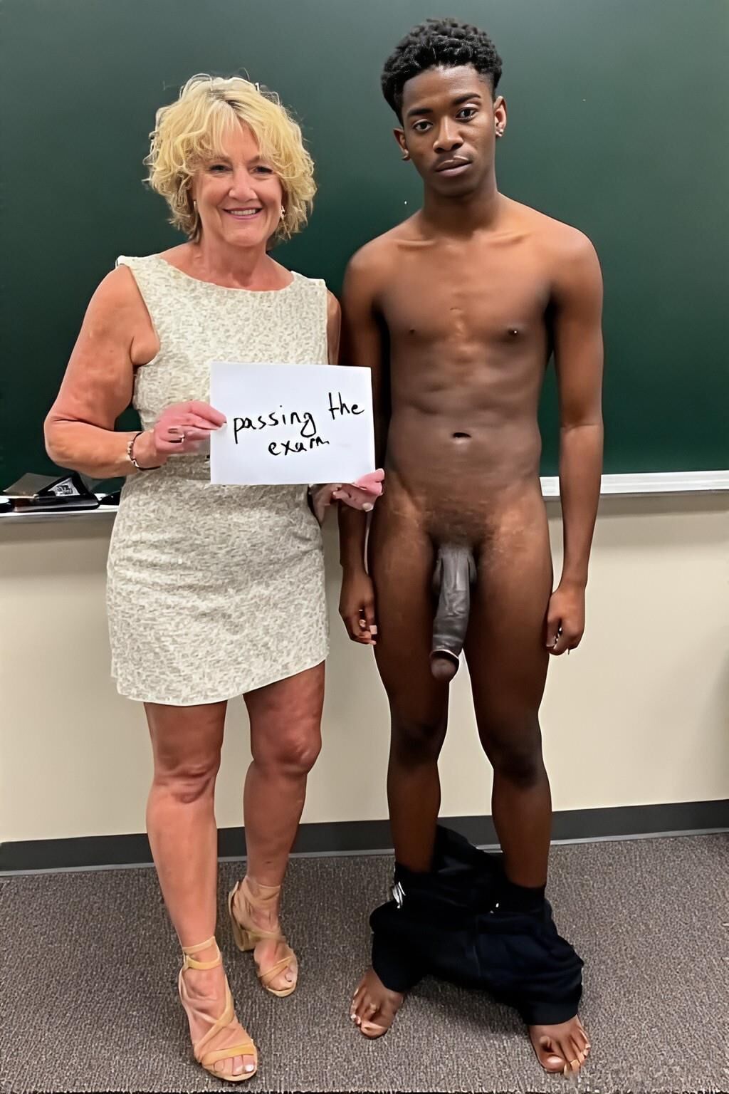 Young BBC passing the exam