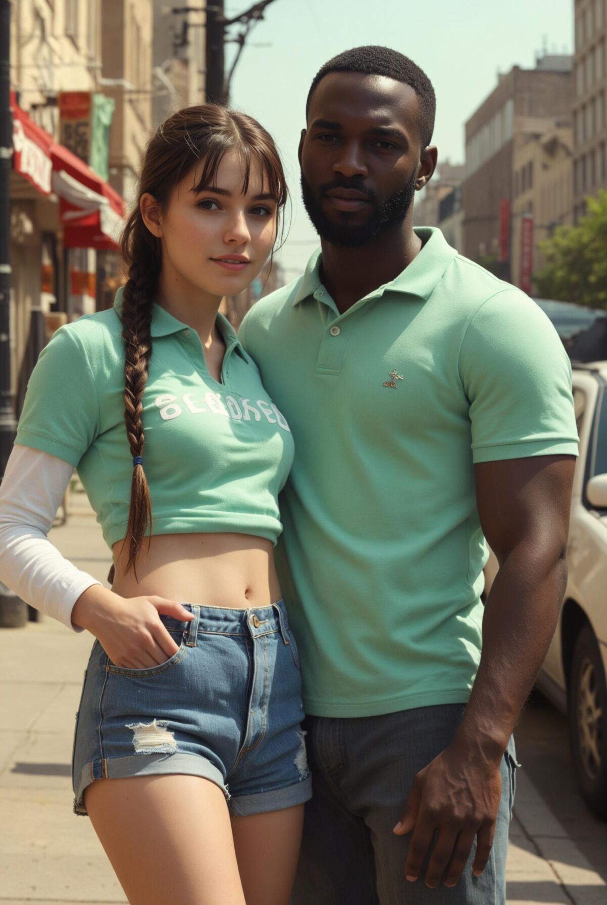 Interracial Couples wearing Blacked Summer Collection