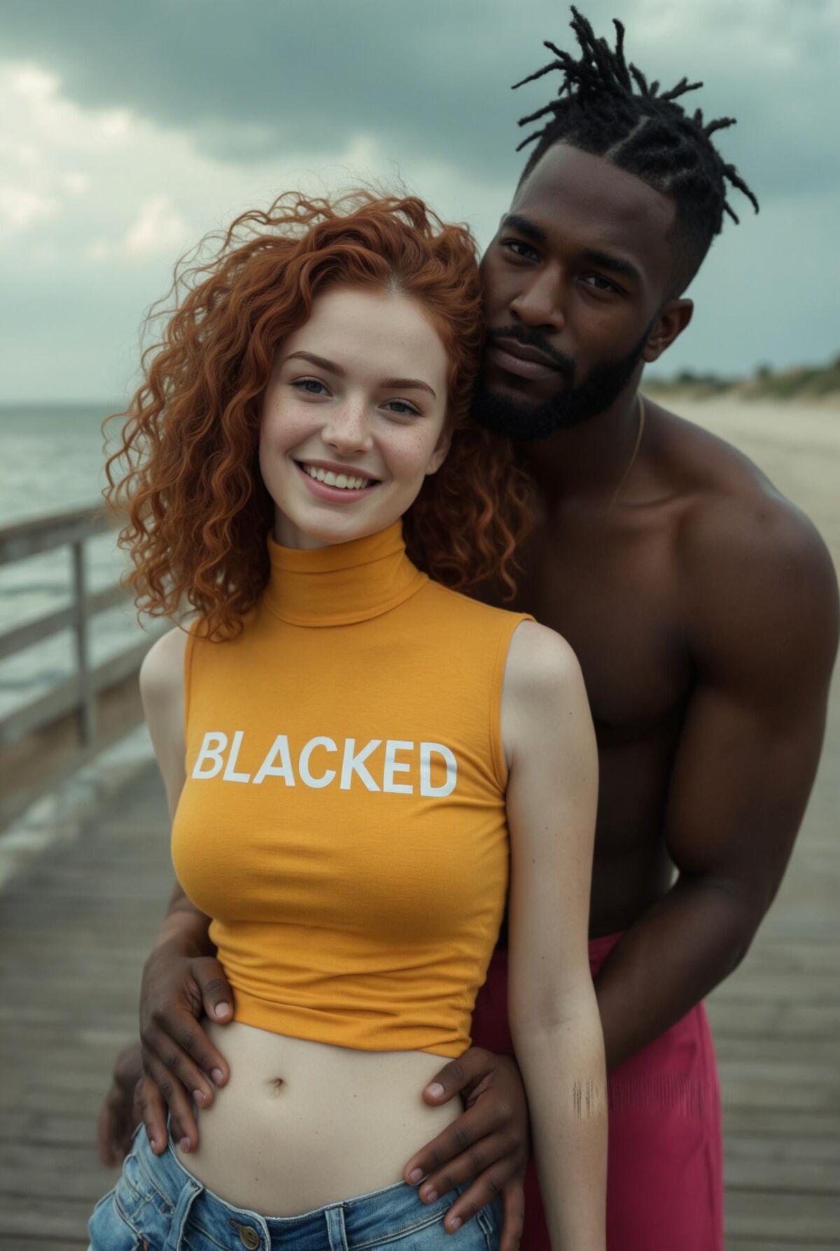 Interracial Couples wearing Blacked Summer Collection