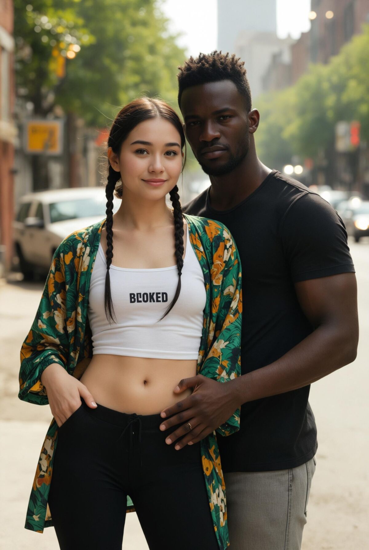 Interracial Couples wearing Blacked Summer Collection