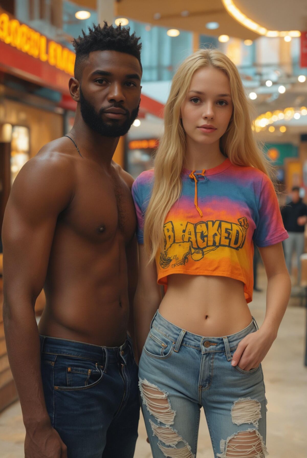 Interracial Couples wearing Blacked Summer Collection