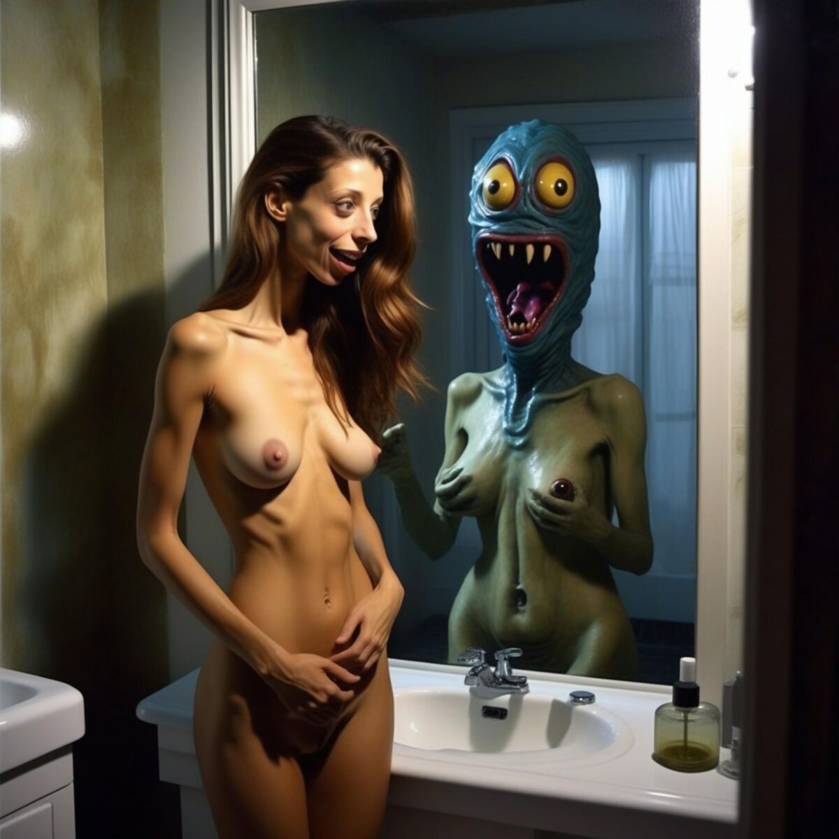Spiegel im Badezimmer