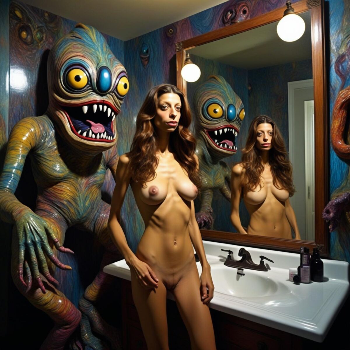 Spiegel im Badezimmer