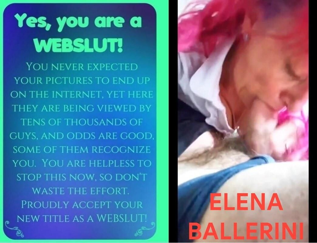 Elena Ballerini Italian Redhead Slut para Repost