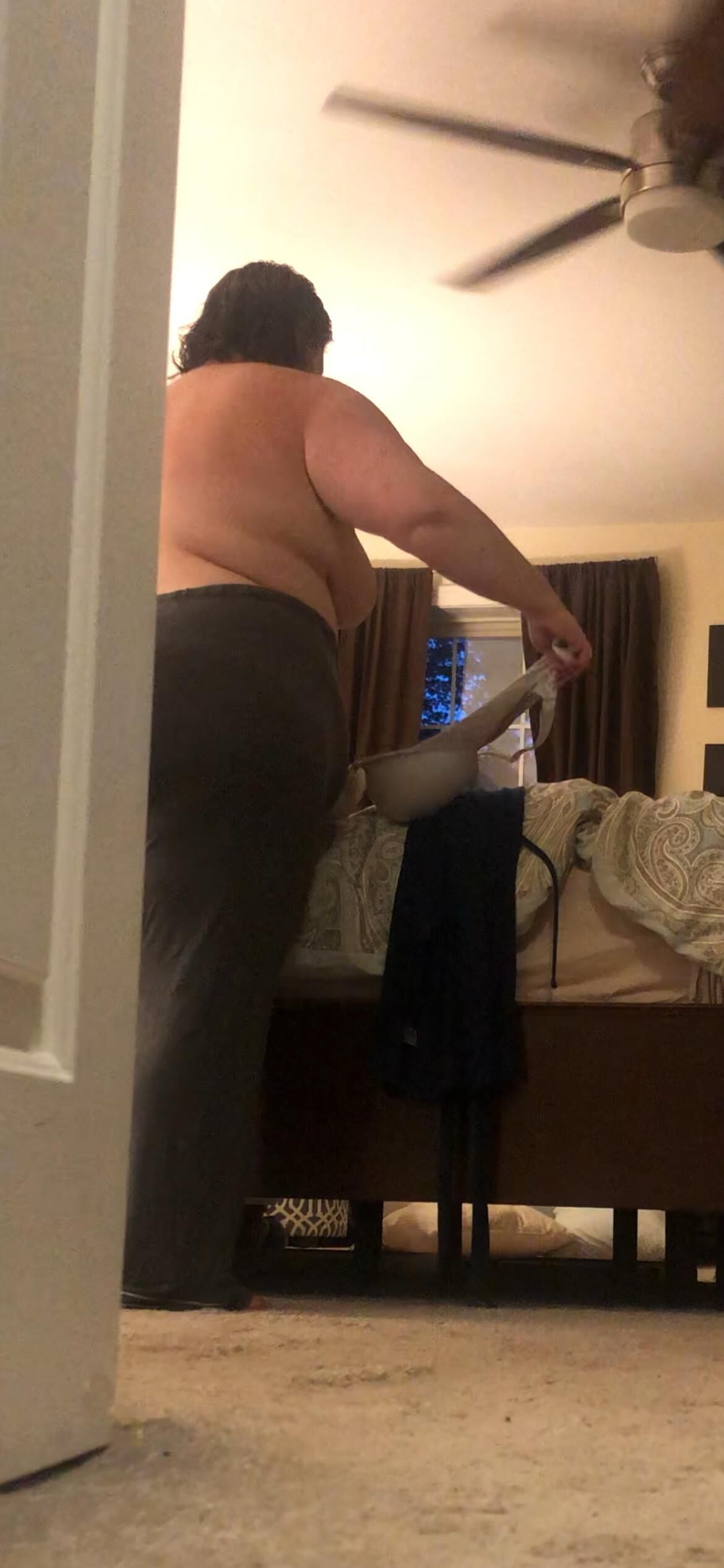 Bbw big girl PJs and bare ass 