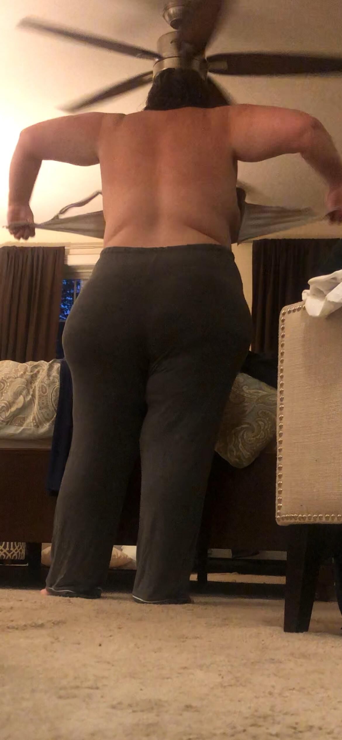 Bbw big girl PJs and bare ass 