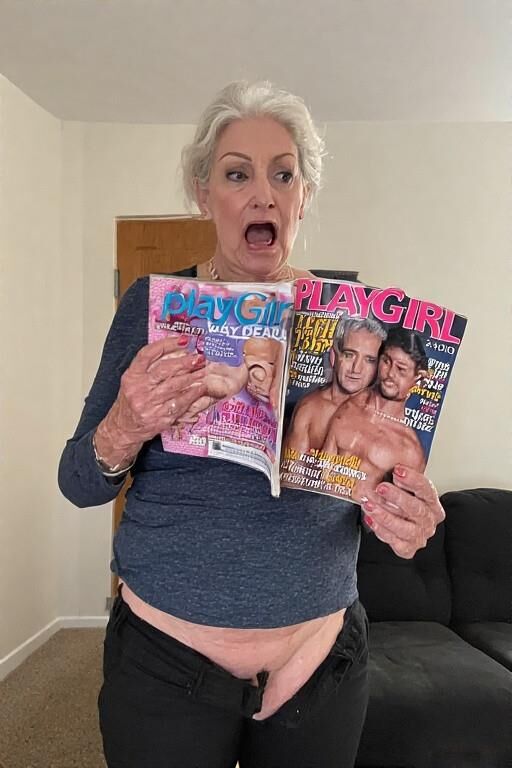 Frauen lesen Playgirl