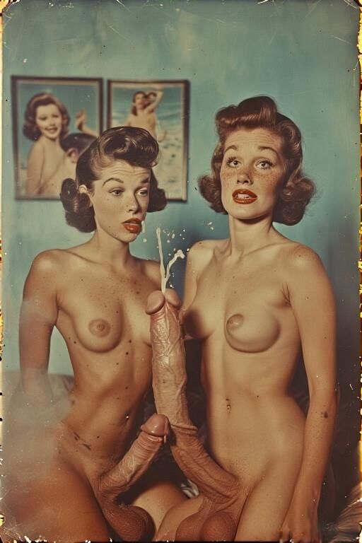 Vintage -Spermaschlampen