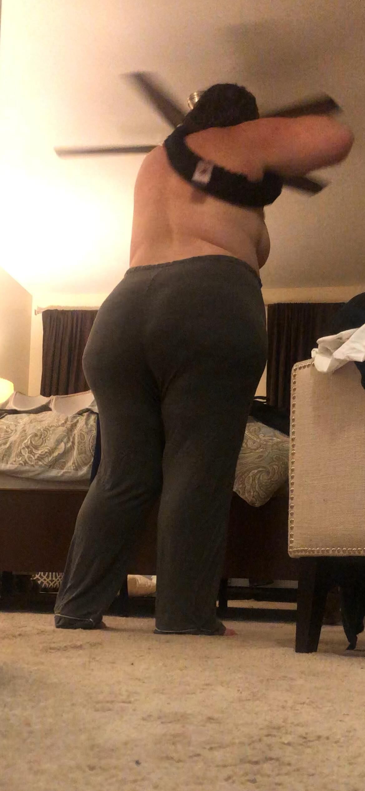 Bbw big girl PJs and bare ass 
