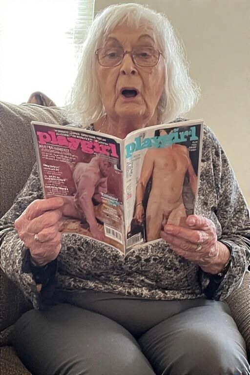 Frauen lesen Playgirl