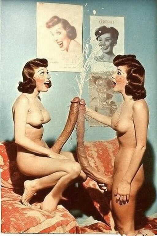 Vintage -Spermaschlampen