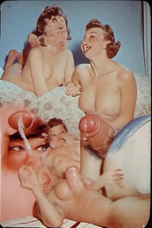 Vintage -Spermaschlampen