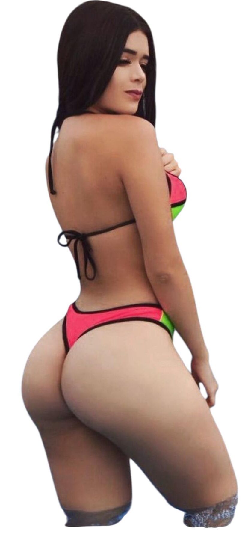 Latina Cute Big Butt Stickers 