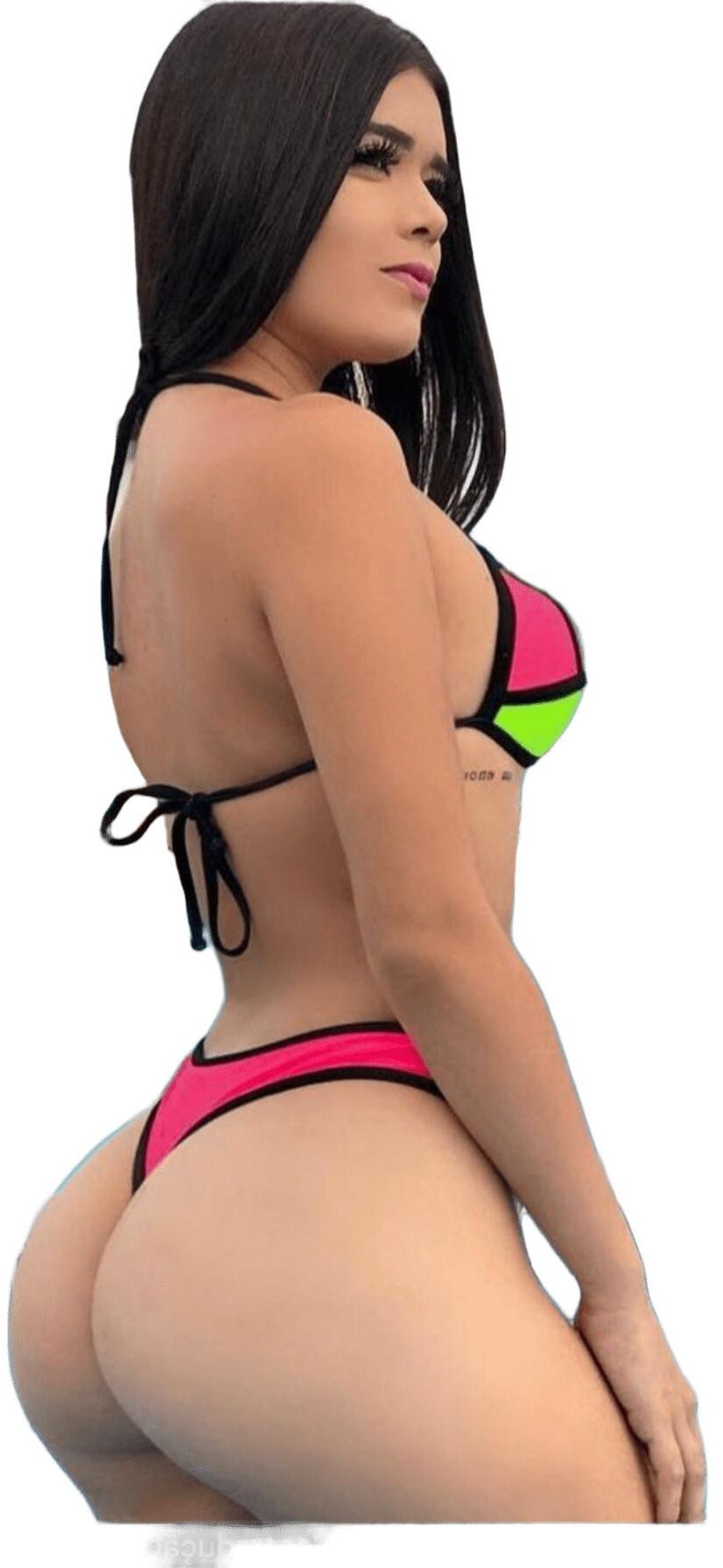 Latina Cute Big Butt Stickers 