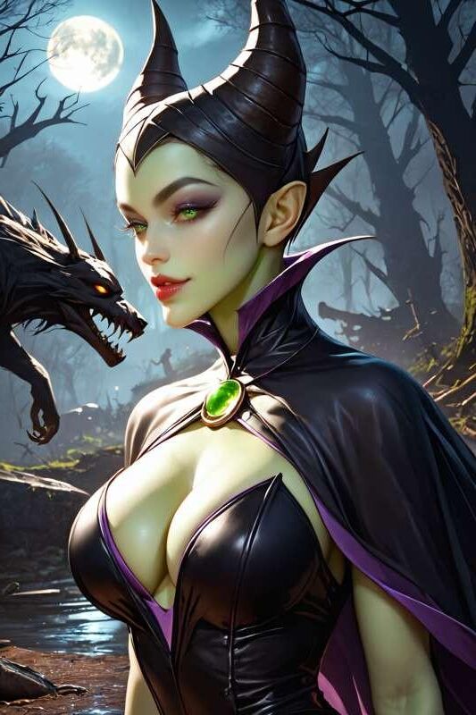Bösewicht Maleficent ist eine geile Frau