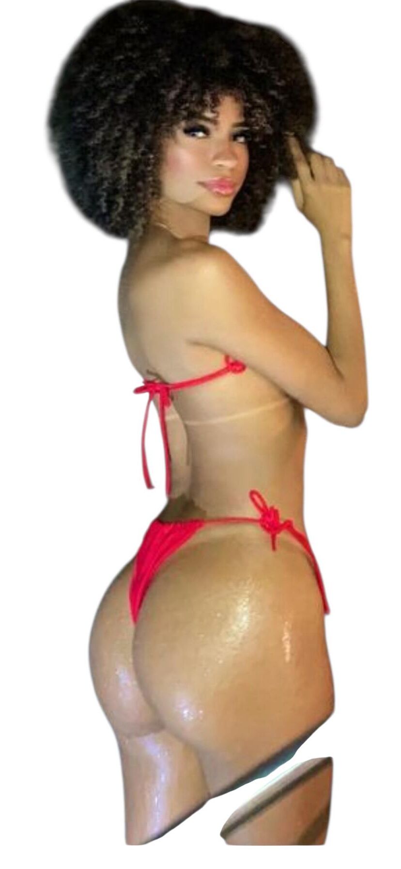 Latina Cute Big Butt Stickers 