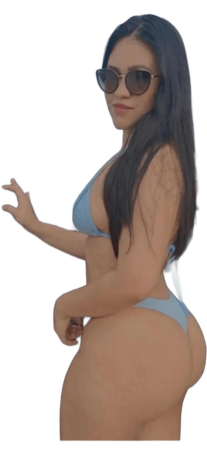 Latina Cute Big Butt Stickers 