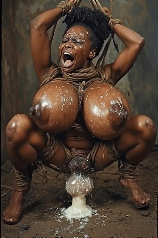 AI Mujer Sexy Bondage Shibari mojada