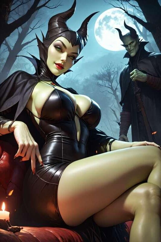 Bösewicht Maleficent ist eine geile Frau