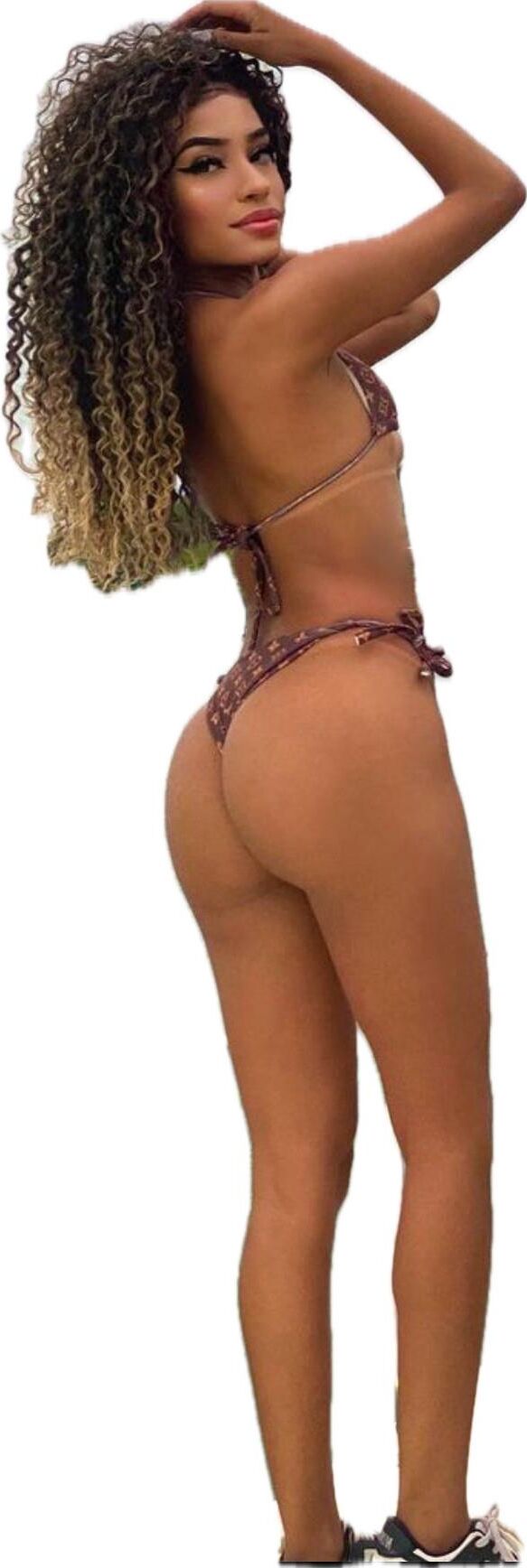 Latina Cute Big Butt Stickers 
