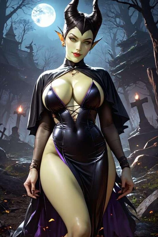 Bösewicht Maleficent ist eine geile Frau