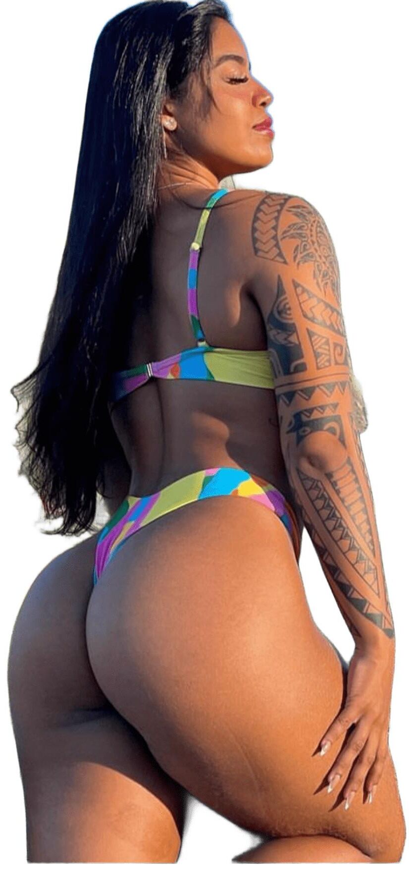 Latina Cute Big Butt Stickers 
