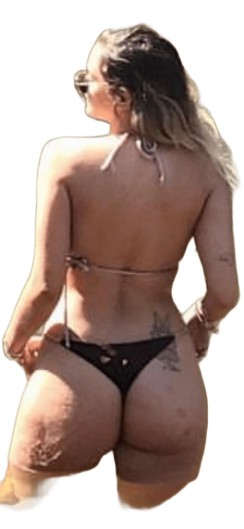 Latina Cute Big Butt Stickers 