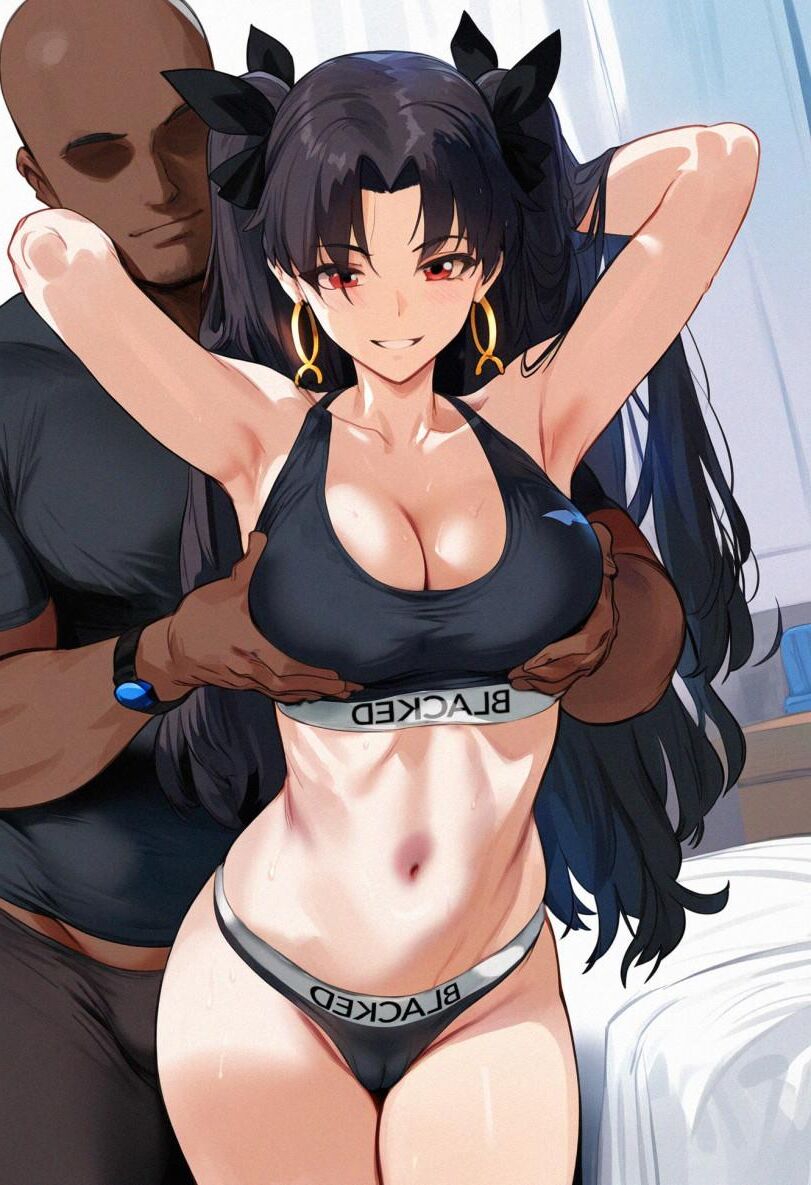 Nena hentai ennegrecida impregnada