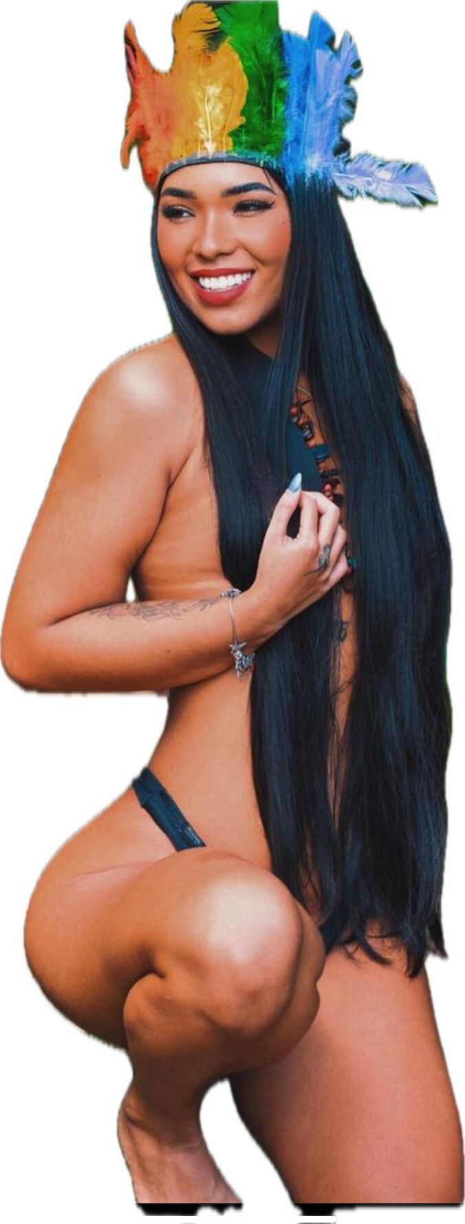 Latina Cute Big Butt Stickers 