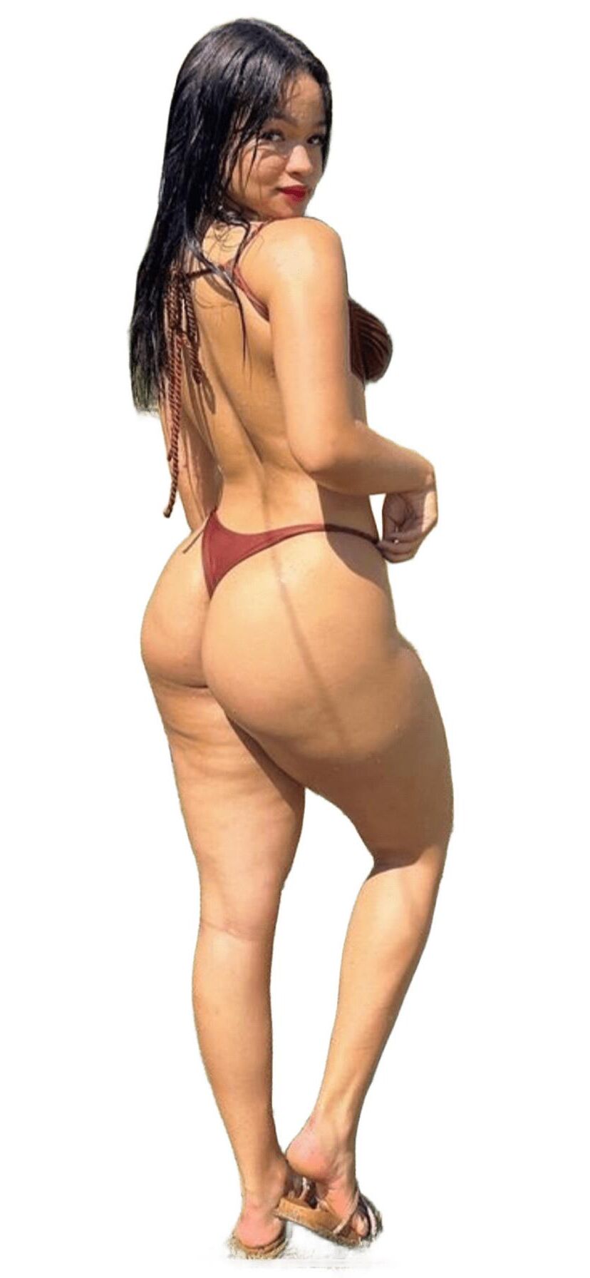 Latina Cute Big Butt Stickers 