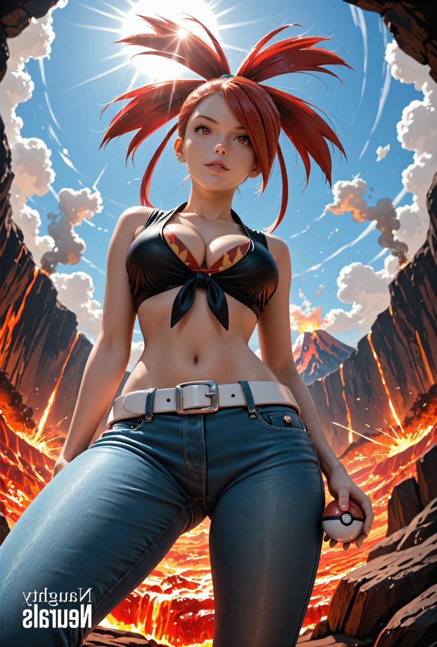 Pokemon Fire Trainer Flannery vom Valcano Hentai