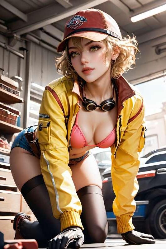 Final Fantasy Cindy topless und gefickt