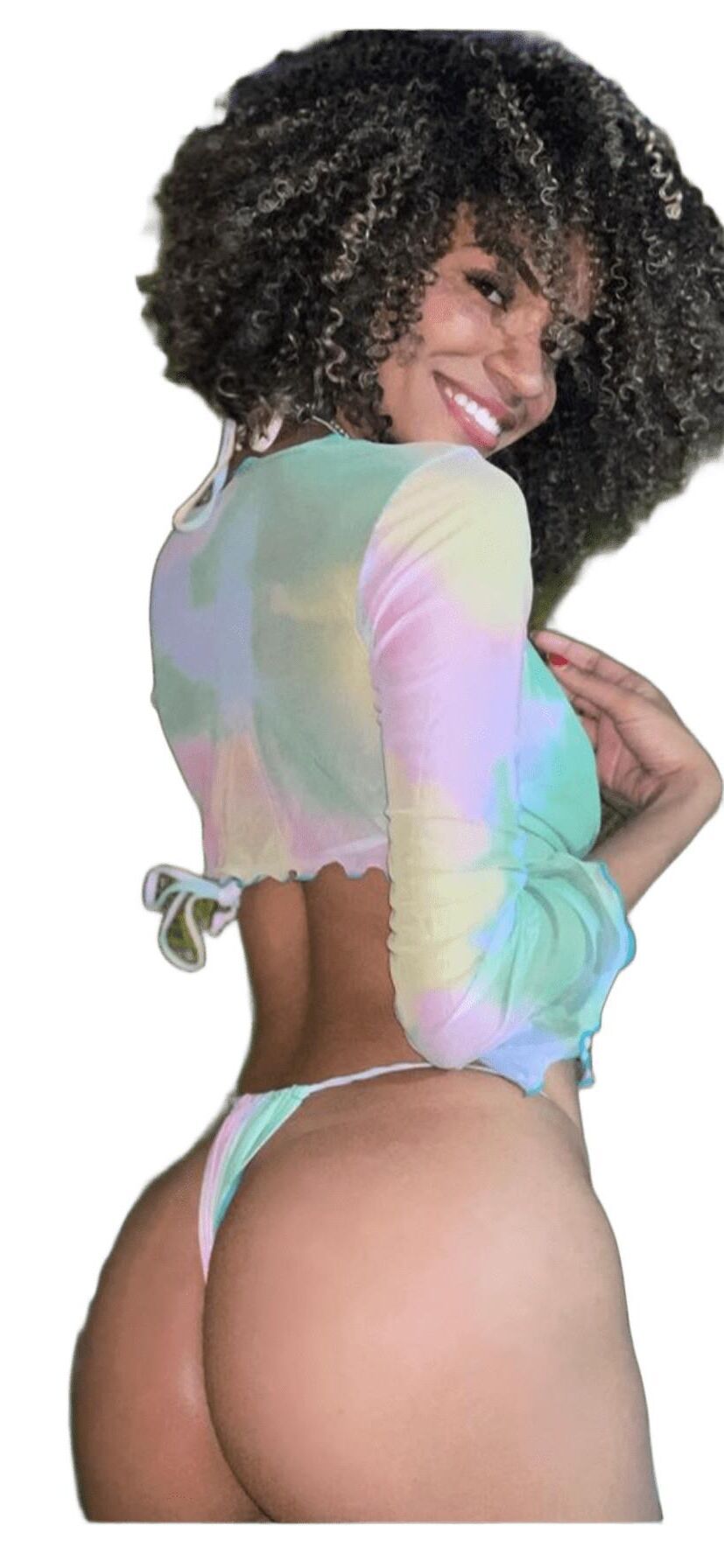 Latina Cute Big Butt Stickers 